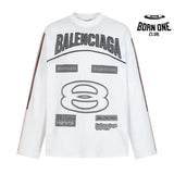 Camisa Balenciaga 1917 Logo "9" Branca