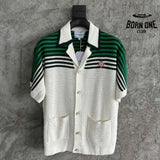 Camiseta Casablanca Crochê Branco e Verde
