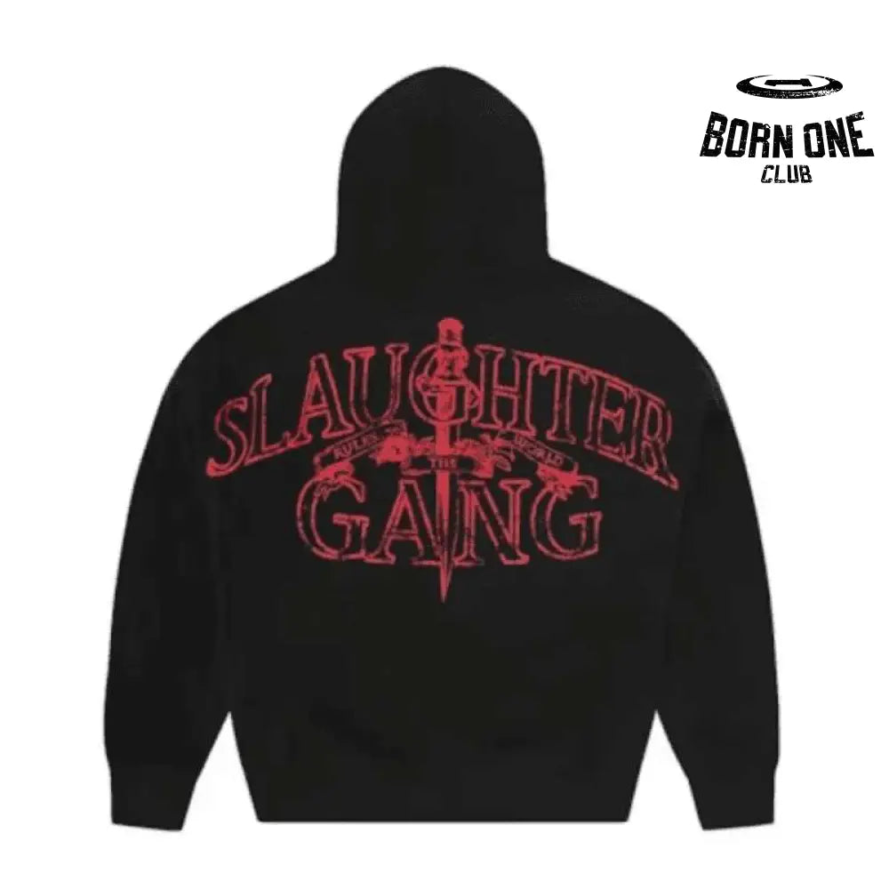 Moletom Corteiz x 21 Savage Slaughter Gang Preto