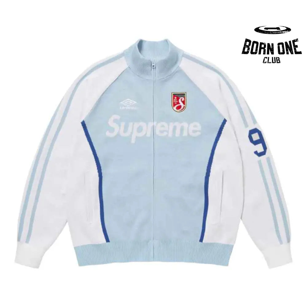 Jaqueta Supreme x Umbro Zíper Light Blue