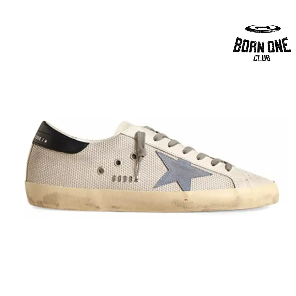 Golden Goose Super-Star light silver Blue