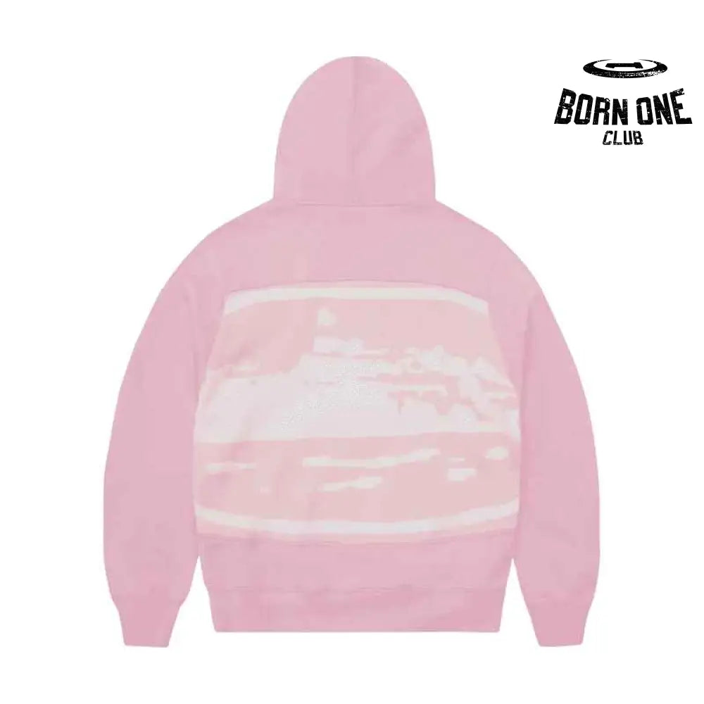 Jaqueta Corteiz Hybrid Knit Alcatraz Rosa