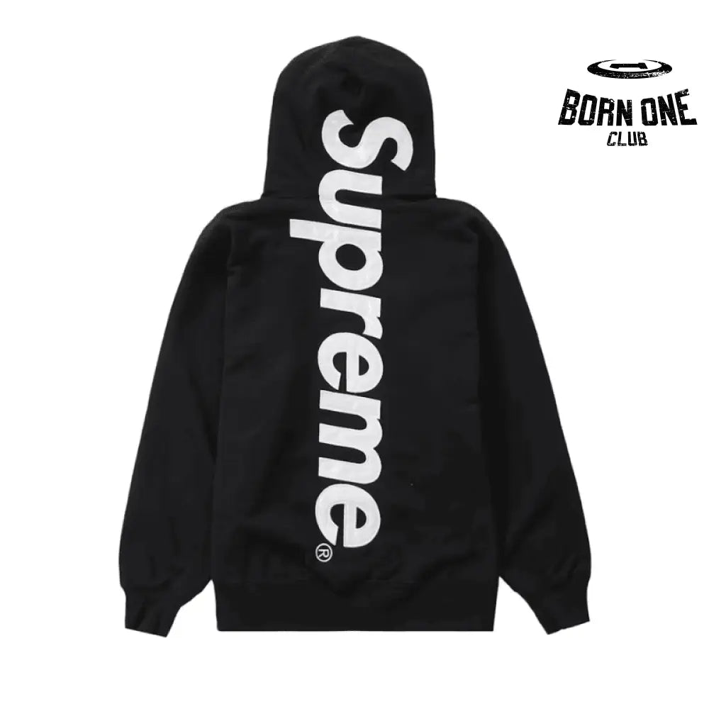 Moletom Supreme Satin Appliqué Preto