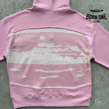 Jaqueta Corteiz Hybrid Knit Alcatraz Rosa