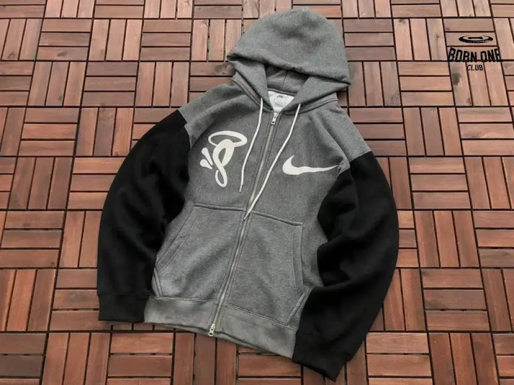 Jaqueta Syna World x Nike Solo Swoosh Fleece Full-Zip Grey