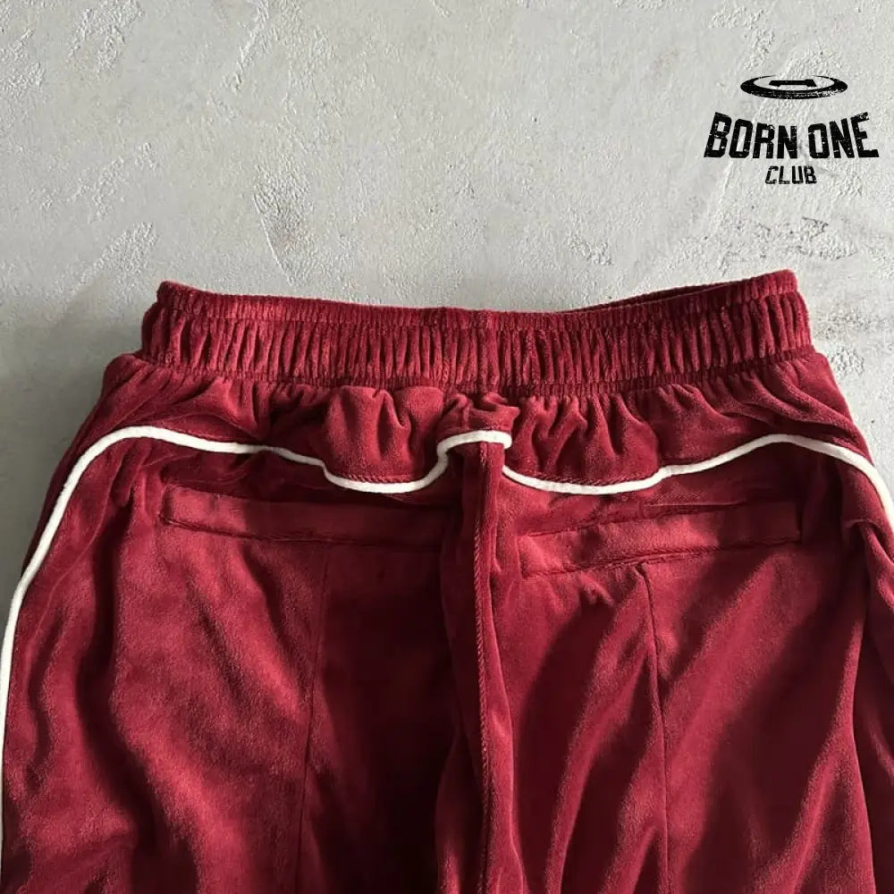Conjunto Corteiz Veludo Vermelho