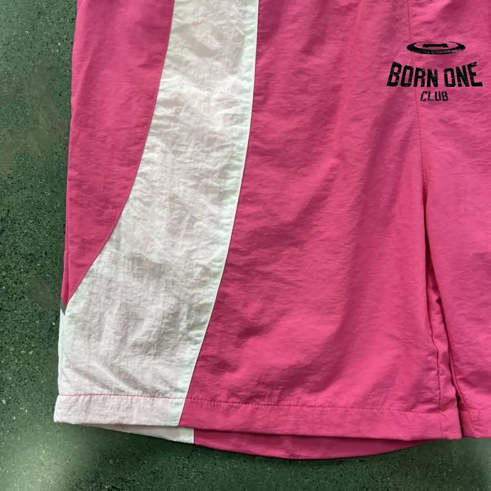 Shorts Corteiz Rosa Branco