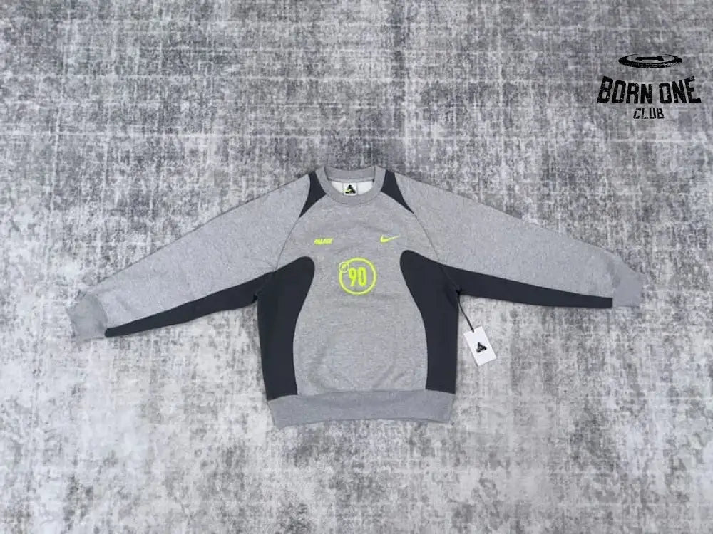 Moletom Palace x Nike Crewneck Total P90 Cinza