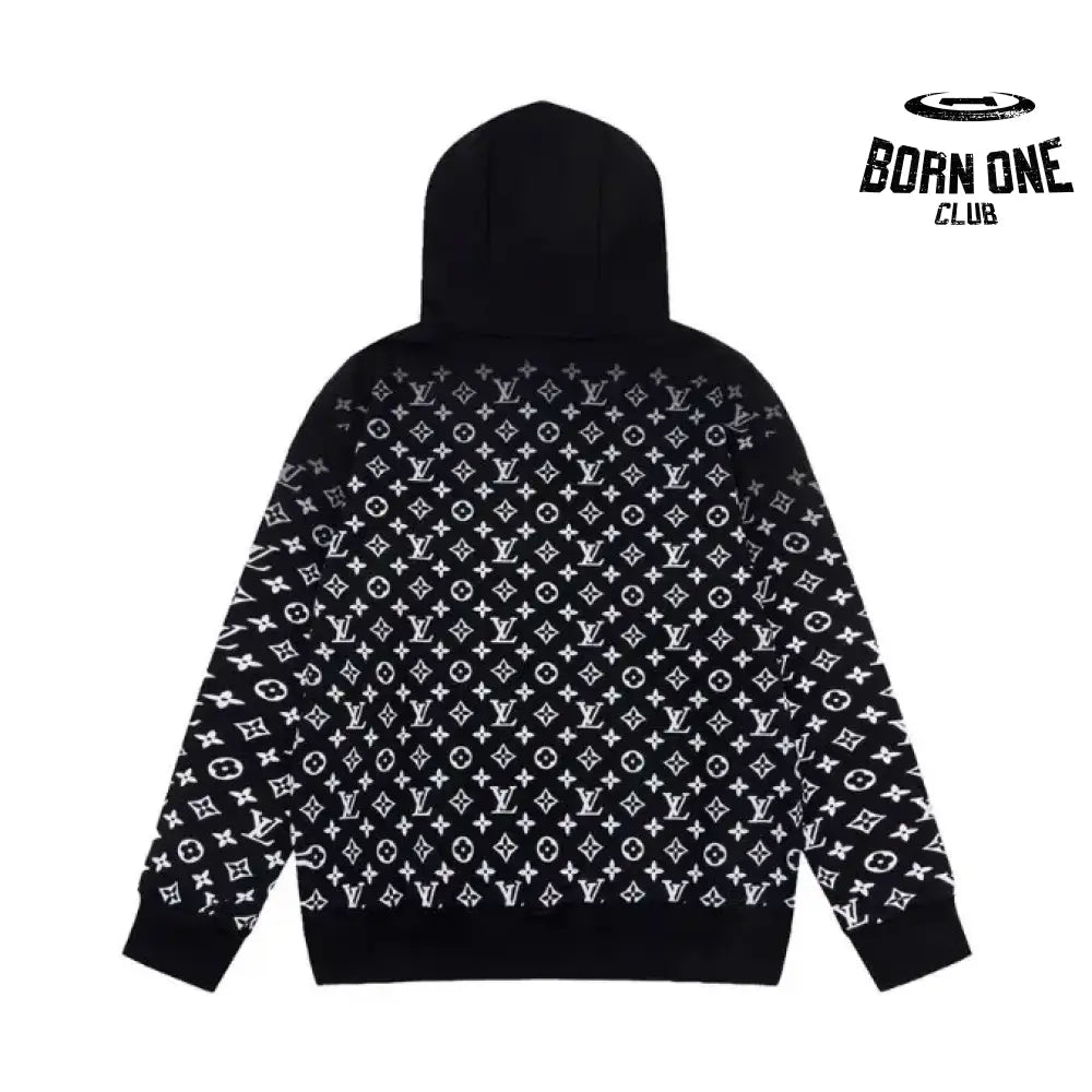 Moletom Louis Vuitton LV Black Monogram Gradient