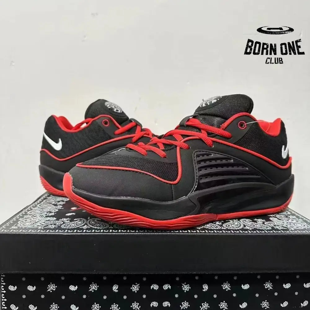 NIKE KD 16 x black and red