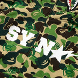 Jaqueta BAPE x SYNA By Central x Spotfy Shark Full Zip Camo Green