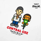 Camiseta BAPE x Syna by Central Cee Bax Milo White
