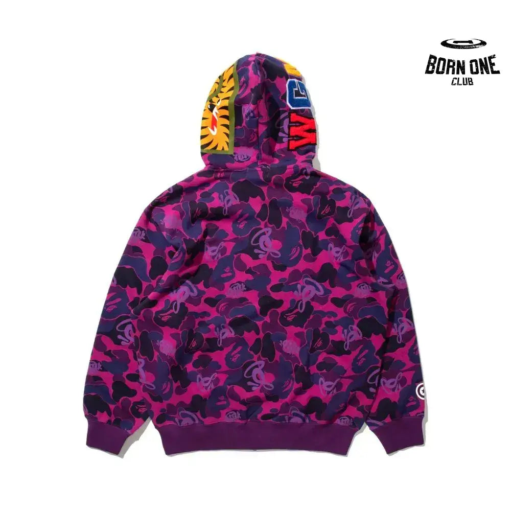 Conjunto BAPE x SYNA By Central Cee x Spotfy Shark Camo Purple