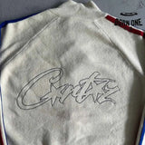 Jaqueta Corteiz Knit Zíper Fleece Cream