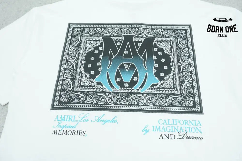 Camiseta Amiri Ma Bandana White