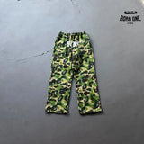 Conjunto BAPE x SYNA By Central Cee x Spotfy Shark Camo Green