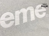 Moletom Supreme Satin Appliqué Cinza