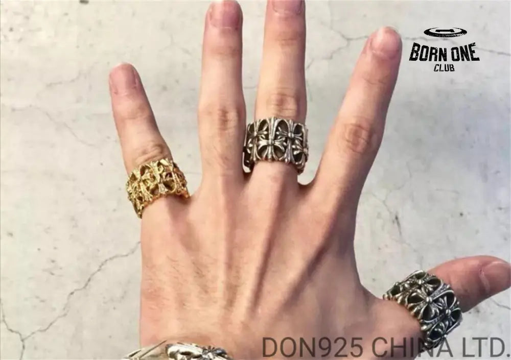 22K Gold CHROME HEARTS Cemetery Ring