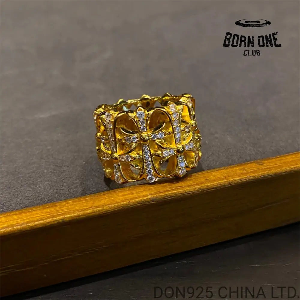 22K Gold CHROME HEARTS Cemetery Ring