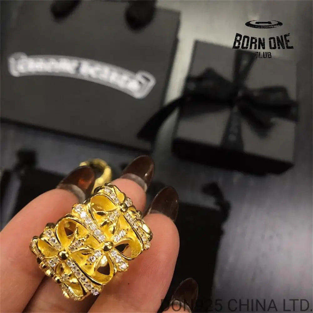 22K Gold CHROME HEARTS Cemetery Ring