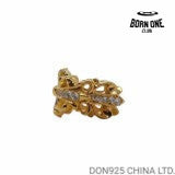 22K Gold CHROME HEARTS Double Floral Ring