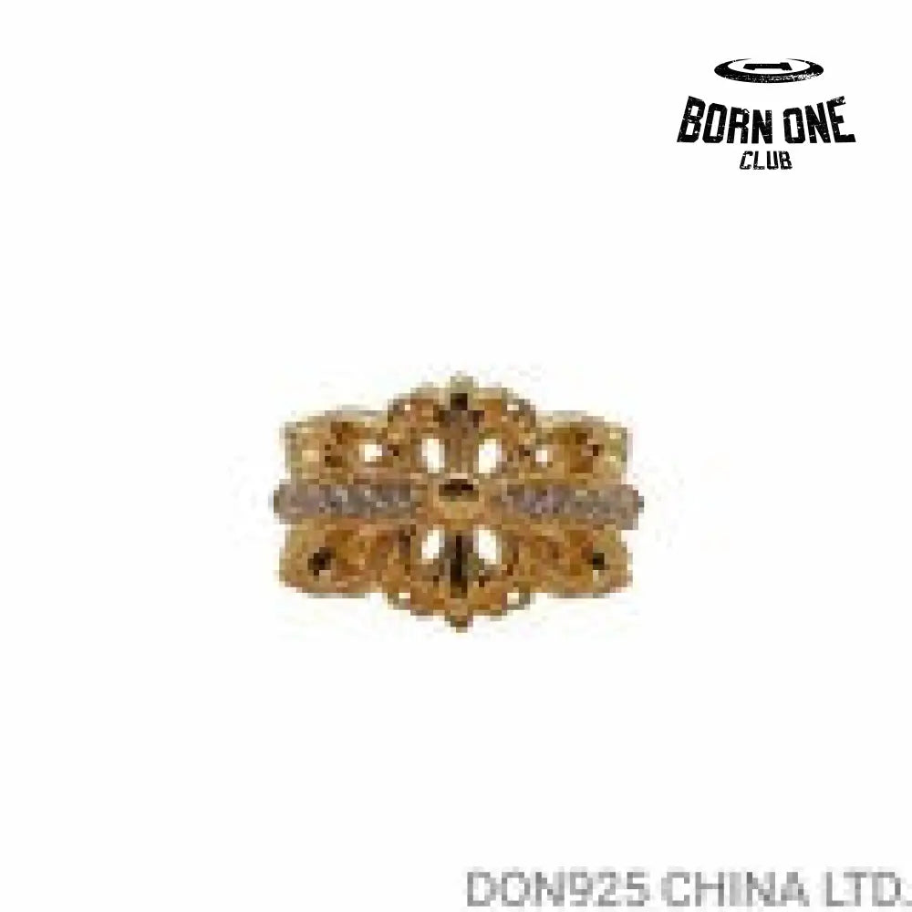 22K Gold CHROME HEARTS Double Floral Ring