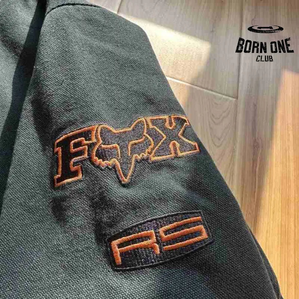 Jaqueta Supreme x Fox Racing Hooded Work Black