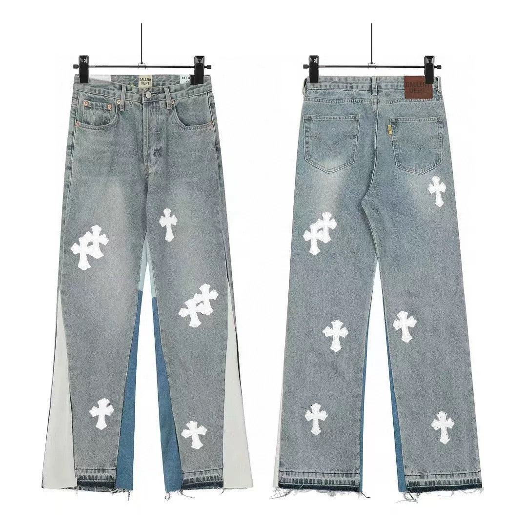 Calça Jeans Flare Chrome Hearts