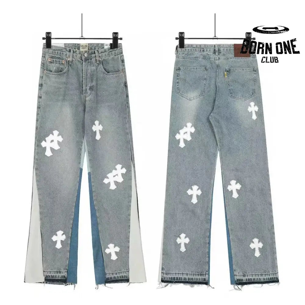 Calça Jeans Flare Chrome Hearts