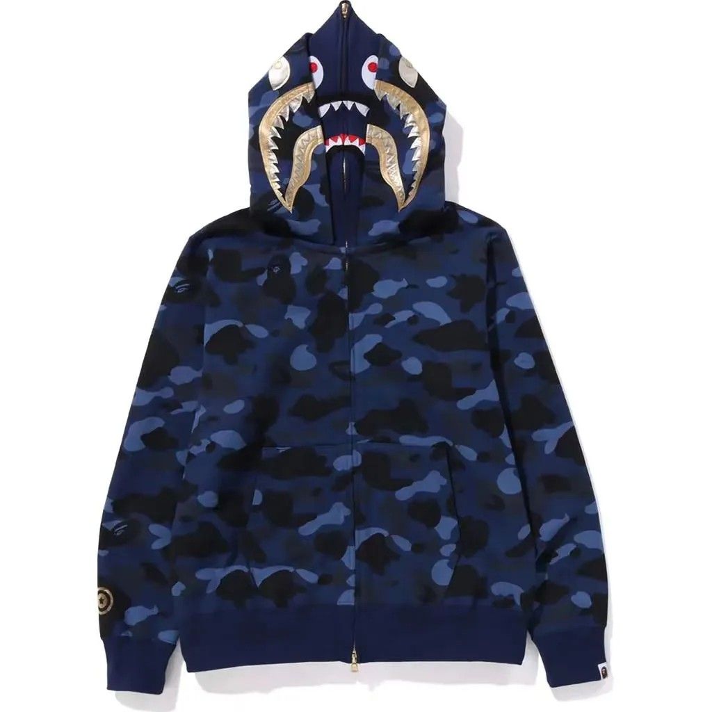 Bape Shark Moletom Zíper Gold Teeth