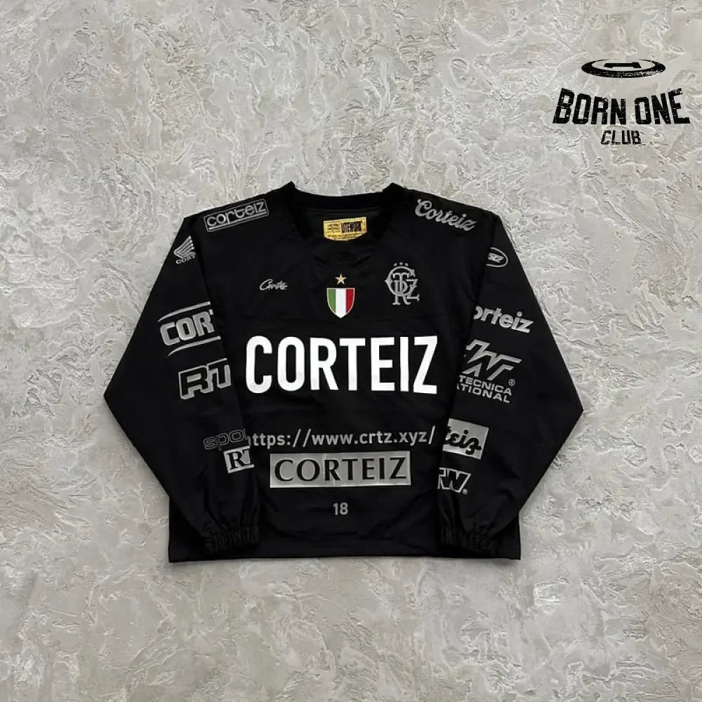 Corteiz Sponsors Training Pullover Black