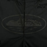Shorts Cargo Corteiz Logo Preto
