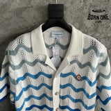 Conjunto Casablanca Crochê Gradiente Azul