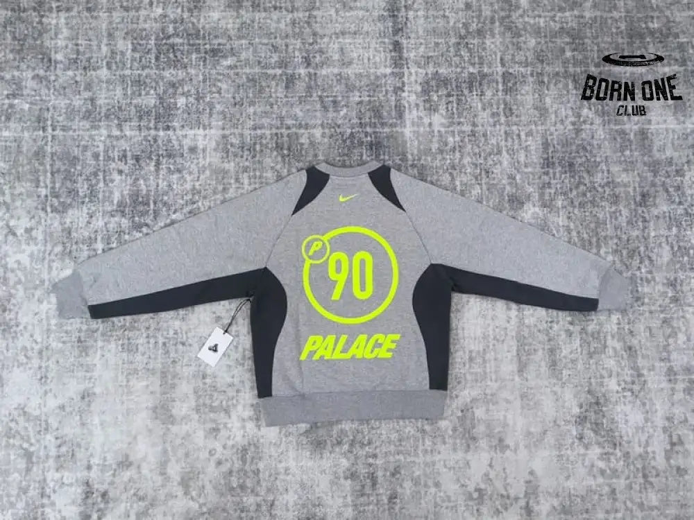 Moletom Palace x Nike Crewneck Total P90 Cinza