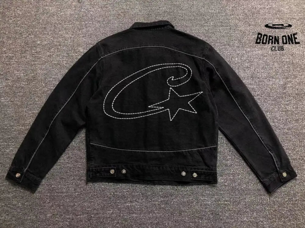 Jaqueta Corteiz C-Star Denim Jeans Preto