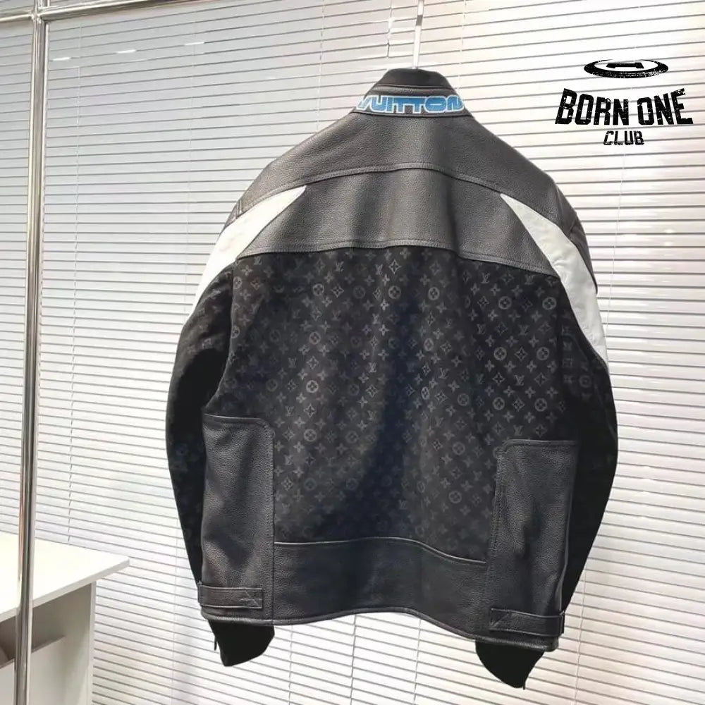 Jaqueta Couro Louis Vuitton Leather Mix Biker