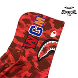 Bape Shark Dual-Tone Camo Shark Moletom Zíper