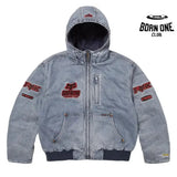 Jaqueta Supreme x Fox Racing Hooded Work Denim