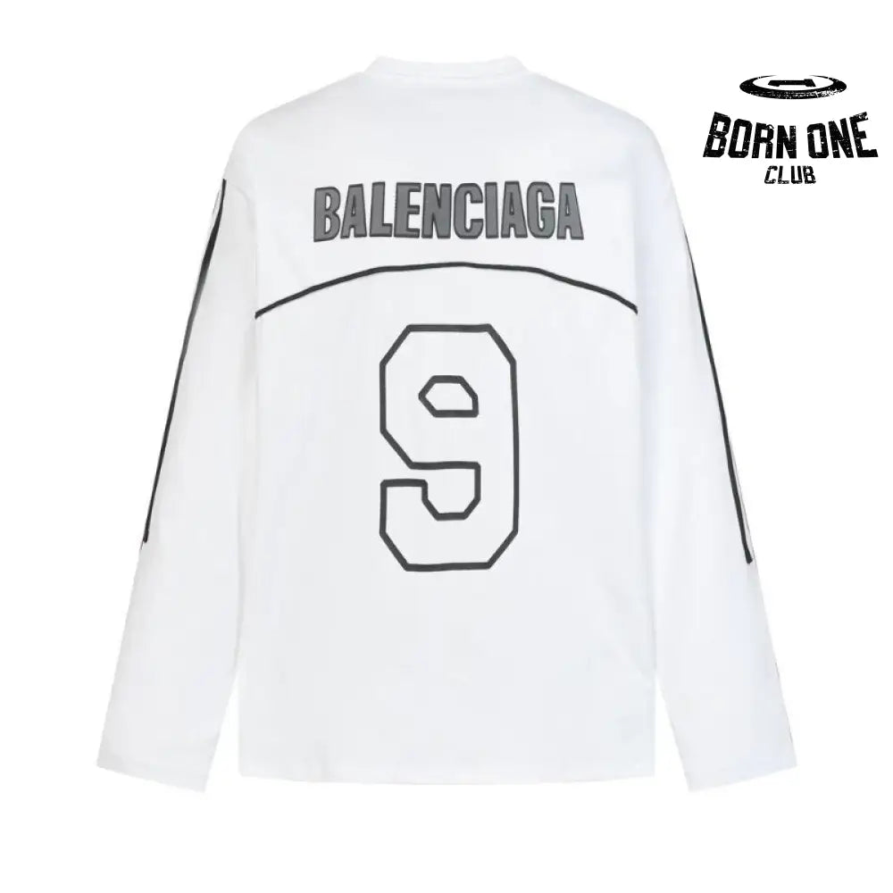 Camisa Balenciaga 1917 Logo "9" Branca