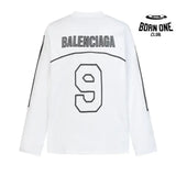 Camisa Balenciaga 1917 Logo "9" Branca