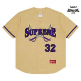 Camiseta Supreme Swords Baseball Jersey Gold