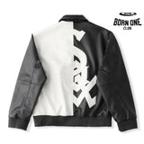 Jaqueta Supreme x Chicago White Sox Couro Varsity Black