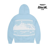 Jaqueta Corteiz Hybrid Knit Alcatraz Azul