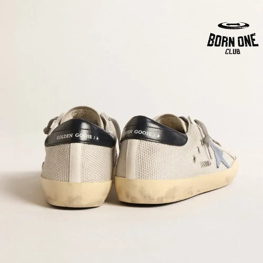 Golden Goose Super-Star light silver Blue