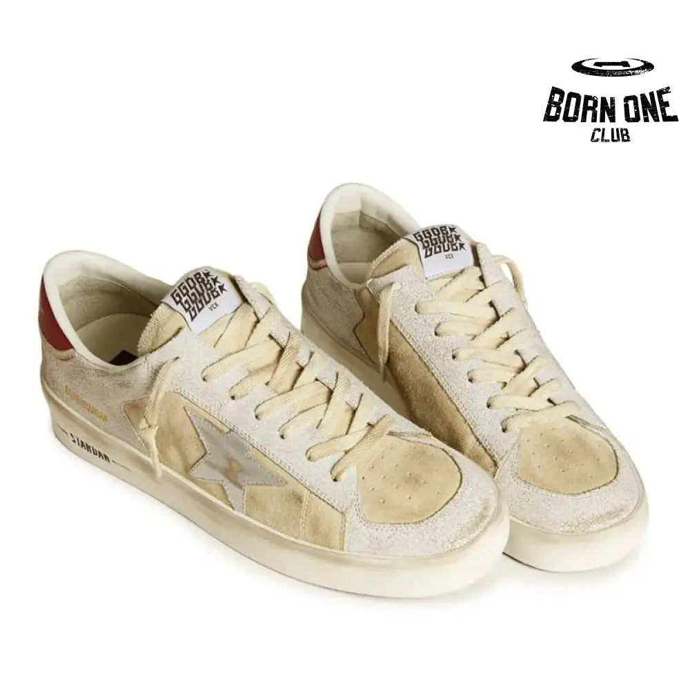 Golden Goose Stardan White Metallic Star