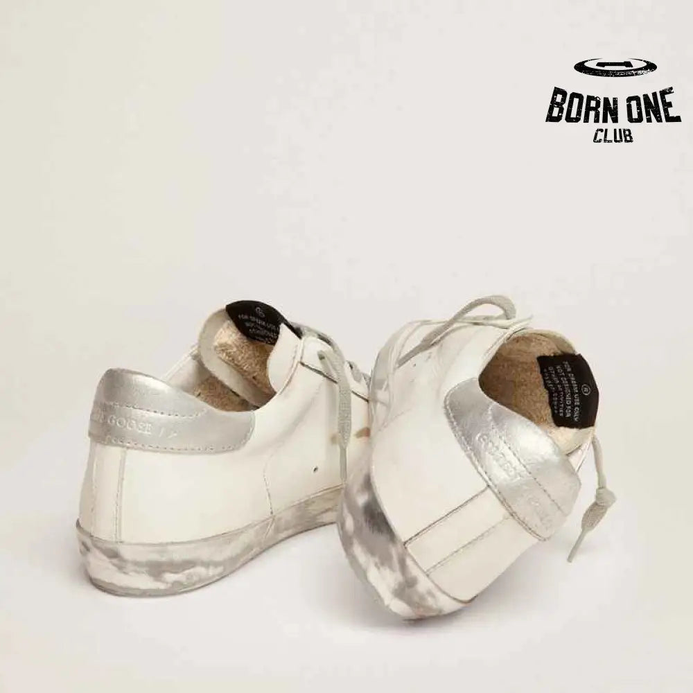 Golden Goose Super-Star White Silver