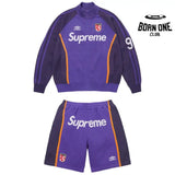 Conjunto Supreme x Umbro Zíper Purple