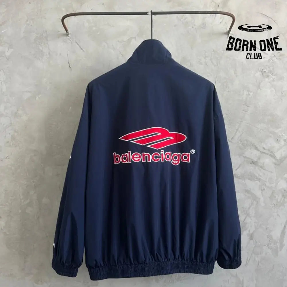 Jaqueta Balenciaga 3B Football Logo Track Azul