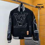Jaqueta Louis Vuitton x NBA Leather Preta