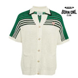 Camiseta Casablanca Crochê Branco e Verde
